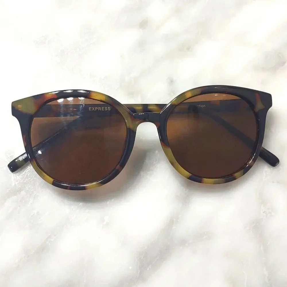 SET OF 2 Express Tortoise Frame Sunglasses 100% UV Protection